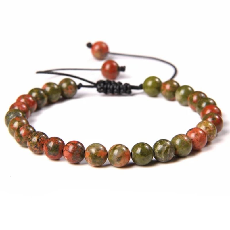 Pulsera de unakita - Equilibrio emocional y sanación del corazón