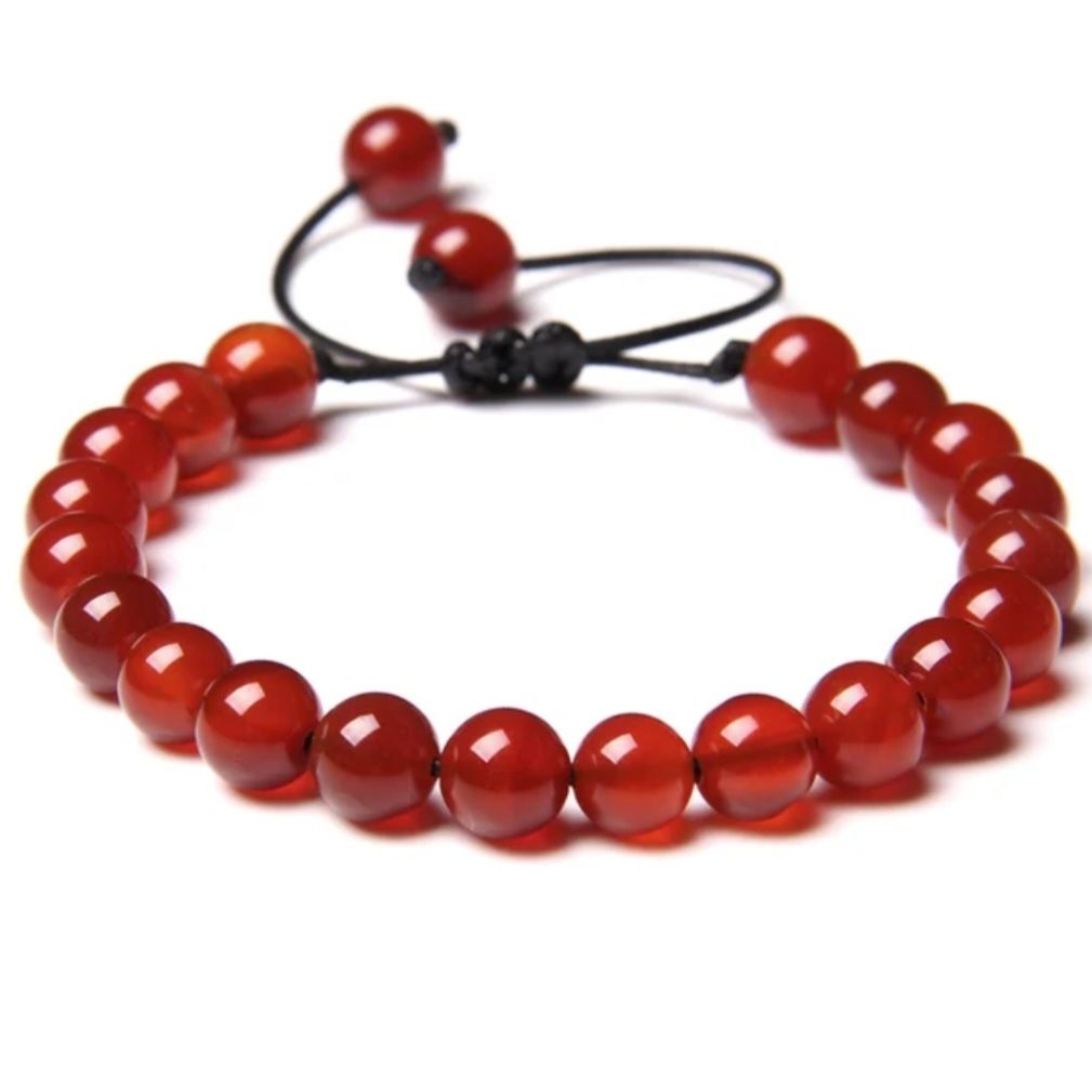 Pulsera Cornalina 8mm ajustable