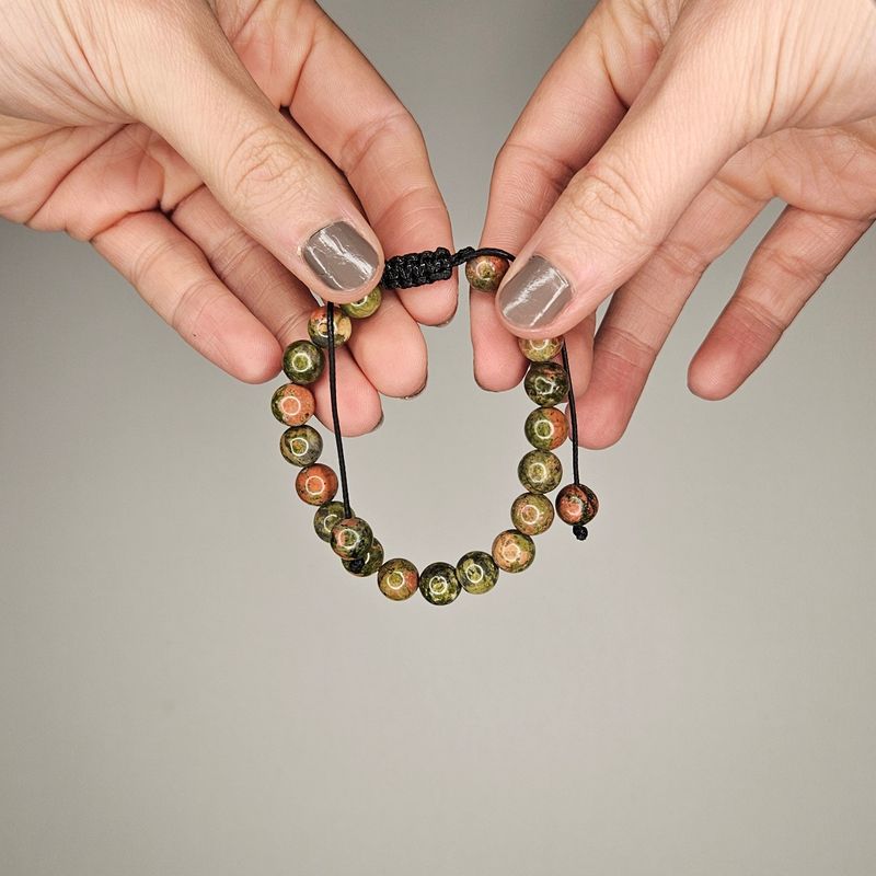 Pulsera de unakita - Equilibrio emocional y sanación del corazón