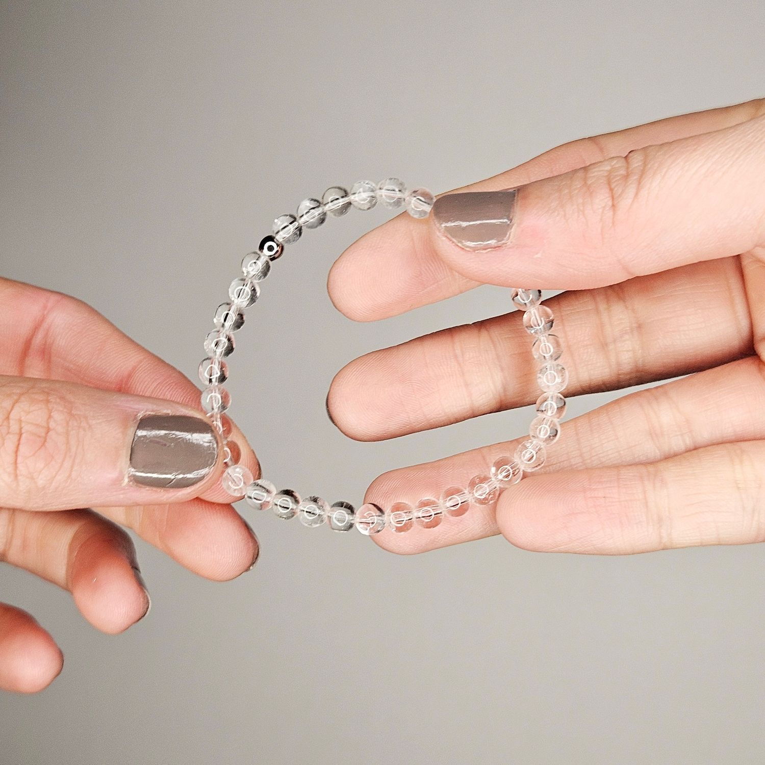 Pulsera Cuarzo Cristal 4mm