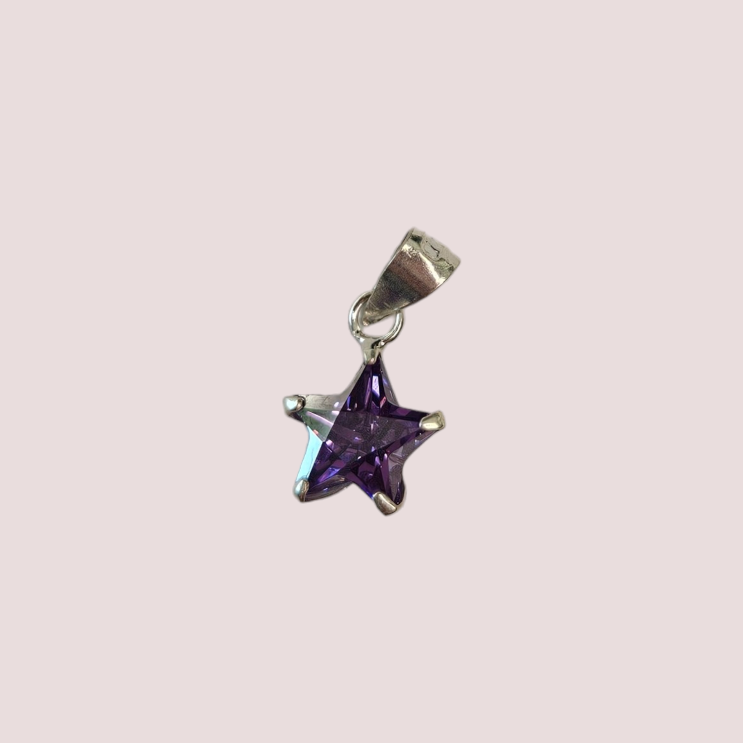 Dije Estrella Plata 925 con circonia