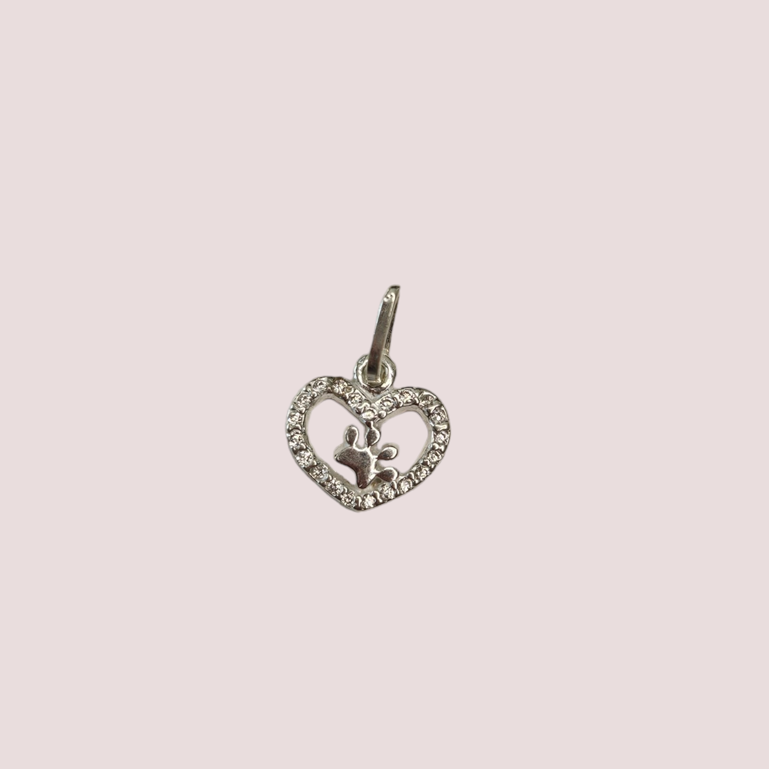 Dije Huellita con circonia Plata 925