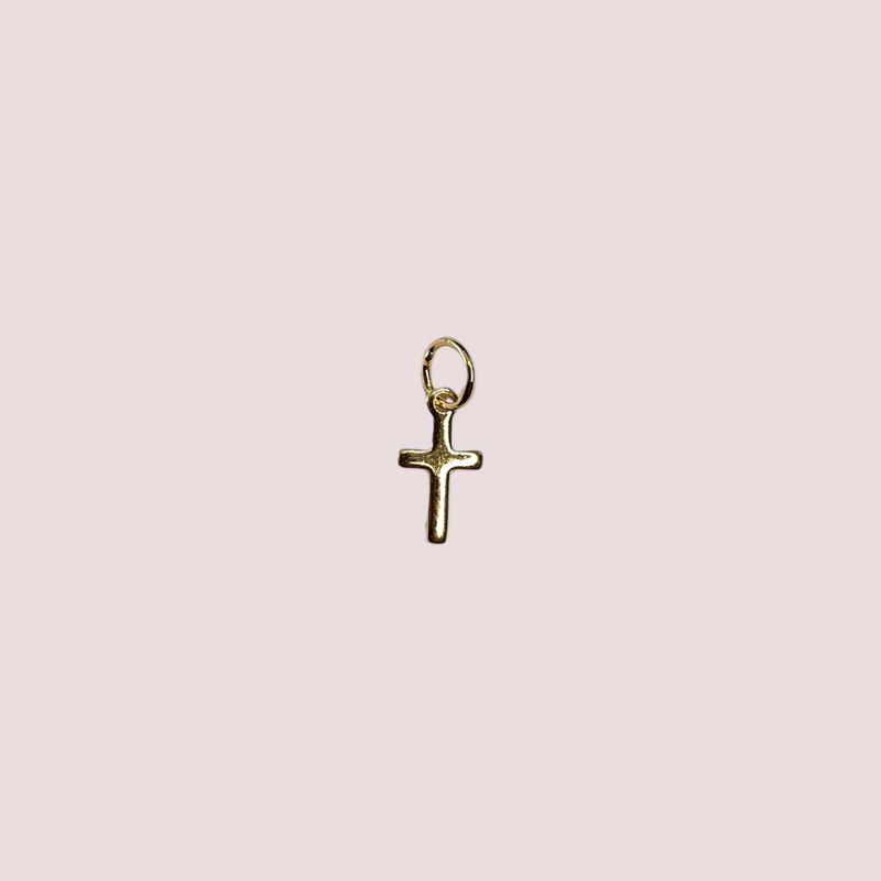 Dije Cruz baño de oro 18k 5mm