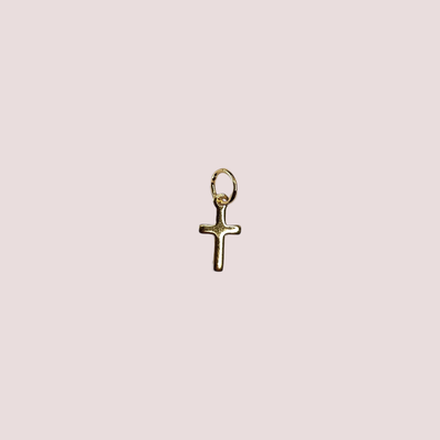 Dije Cruz baño de oro 18k 5mm