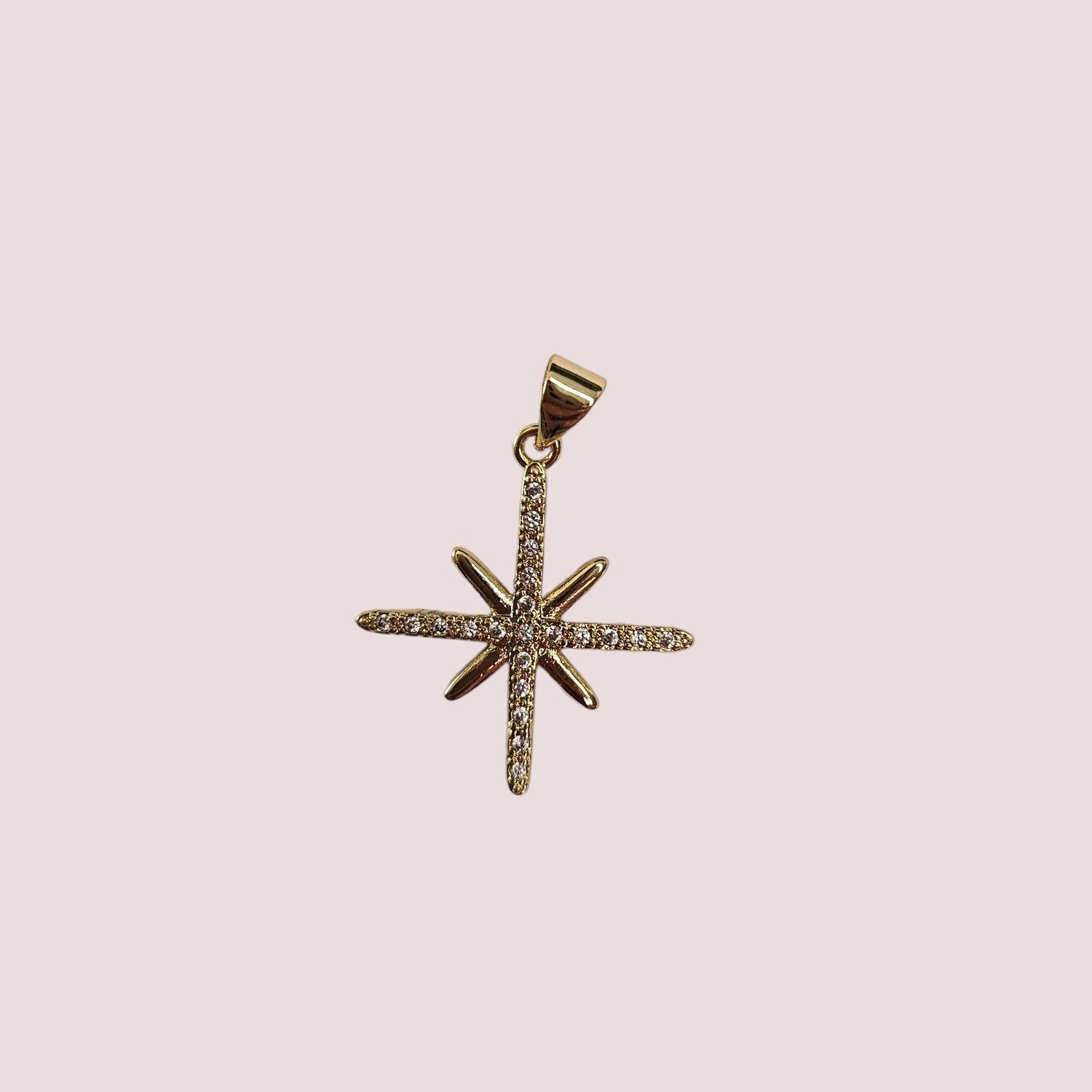 Dije Estrella de Belén (baño de oro)