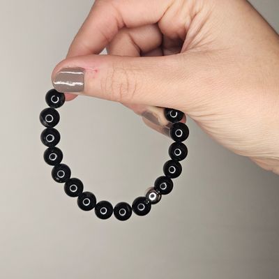  Pulsera de turmalina 8mm - Protección energética y equilibrio emocional