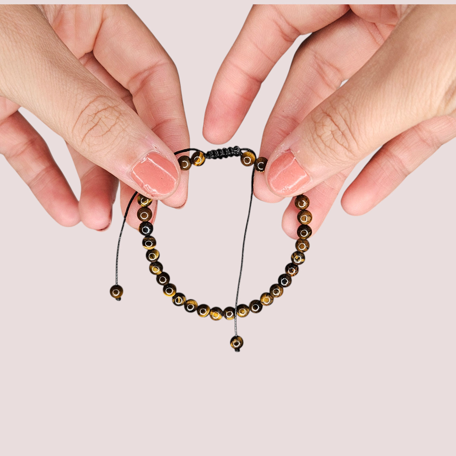 Pulsera de ojo de tigre 4mm - Protección, coraje y fuerza personal