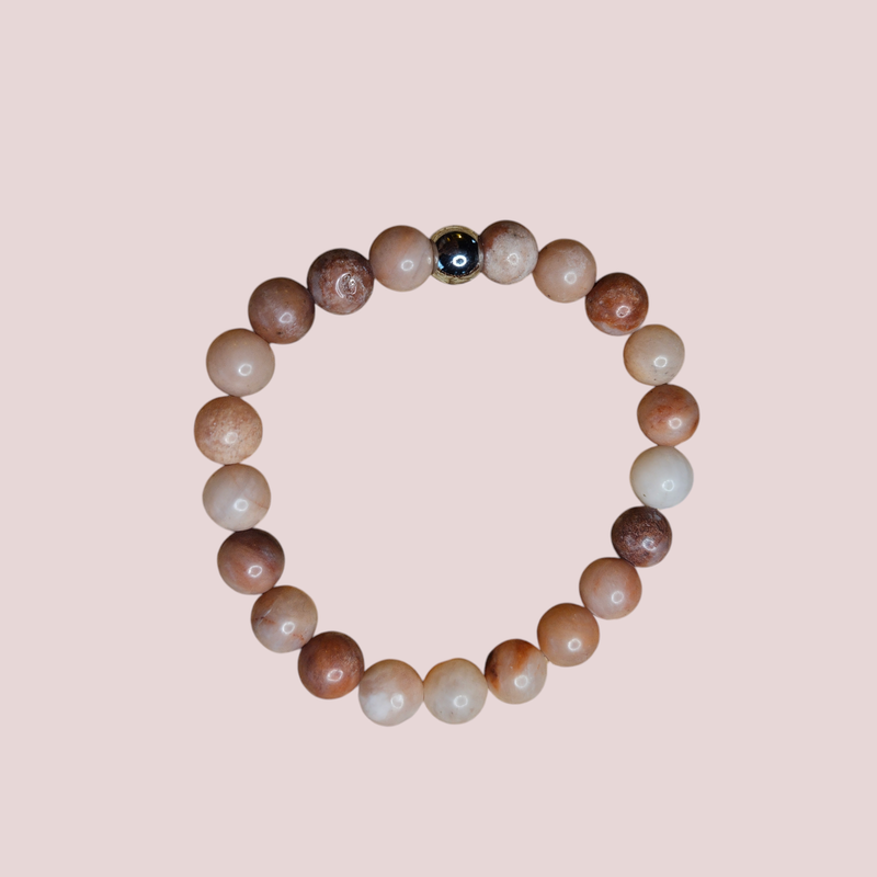 Pulsera de aventurina rosa 8mm - Amor, armonía y compasión