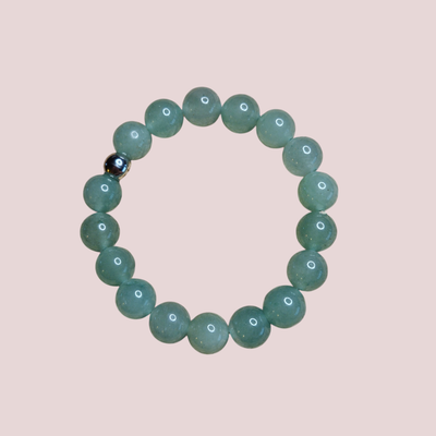 Pulsera de cuarzo verde 10mm - Vitalidad, sanación y equilibrio emocional