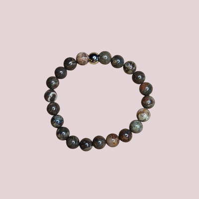 Pulsera de ágata flor 8mm - Armonía interior y crecimiento personal