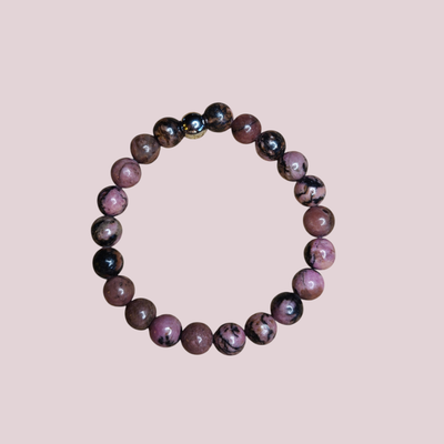 Pulsera de rodonita - Sanación emocional y amor propio