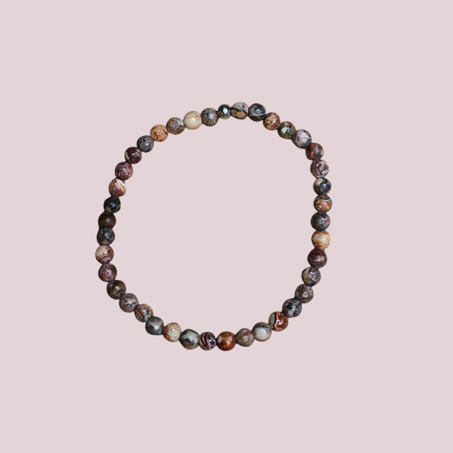 Pulsera de leopardita 4mm - Fuerza interior, intuición y confianza personal