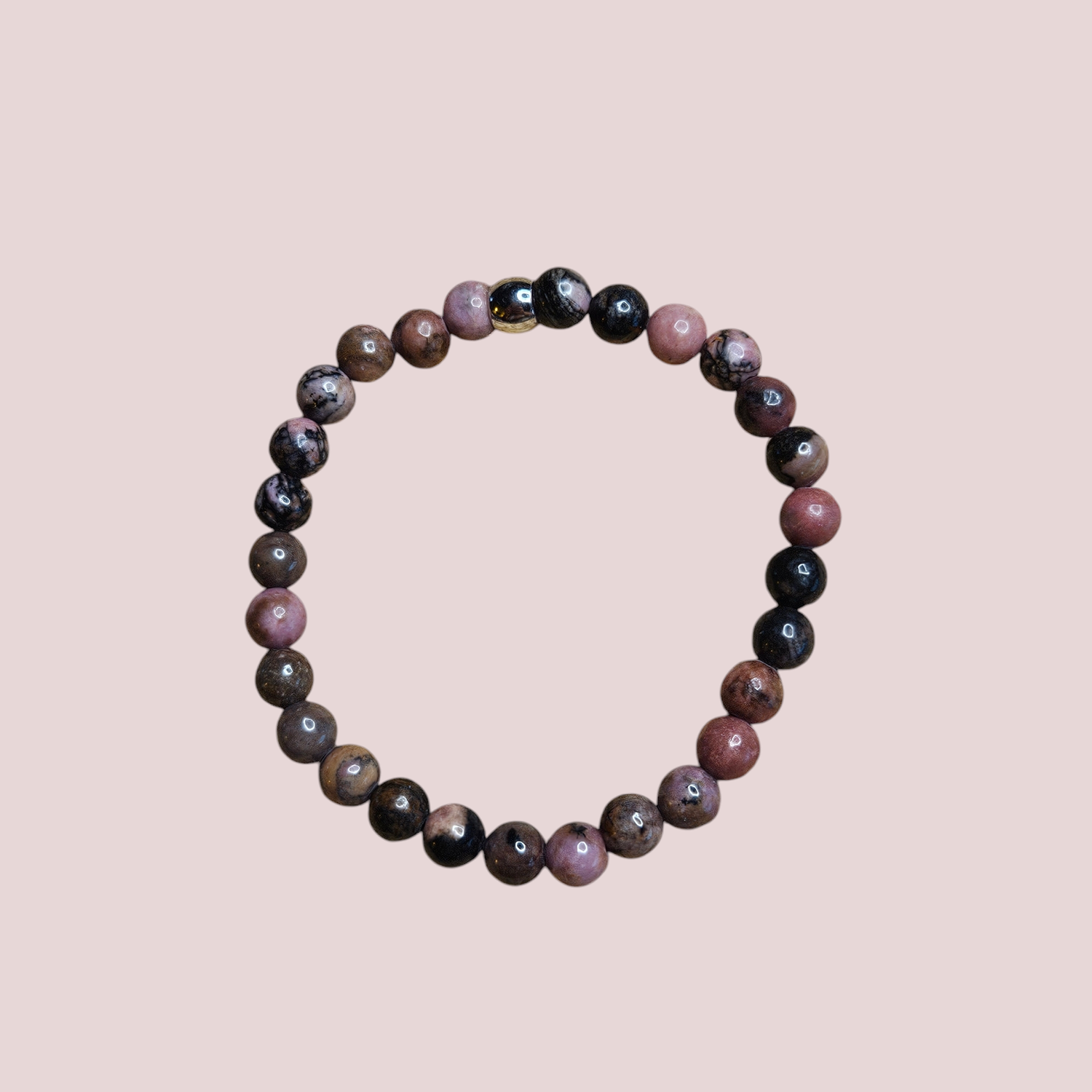 Pulsera de rodonita - Sanación emocional y amor propio