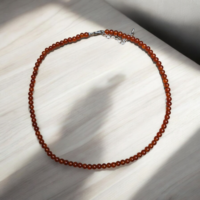 Collar Cornalina 4mm 