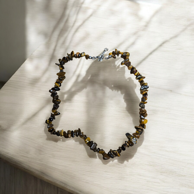 Collar de ojo de tigre escallas - Protección, coraje y fuerza personal