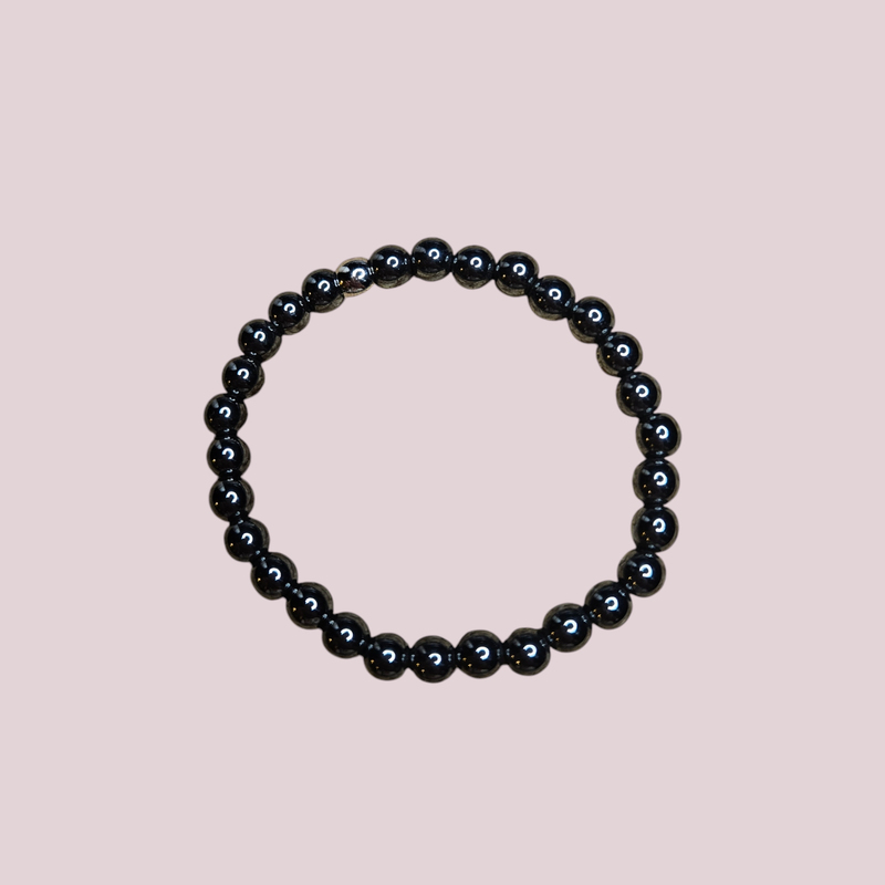 Pulsera de hematite 6mm - Enraizamiento, concentración y claridad mental