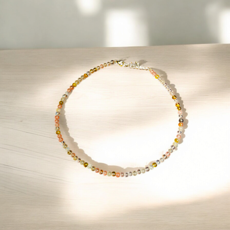 Collar de cuarzo cherry 4mm - Vitalidad, alegría y energía femenina