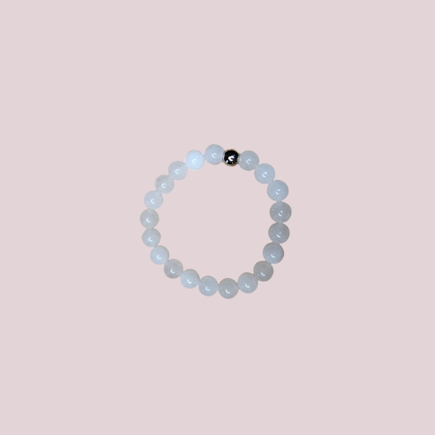 Pulsera Cuarzo blanco 8mm