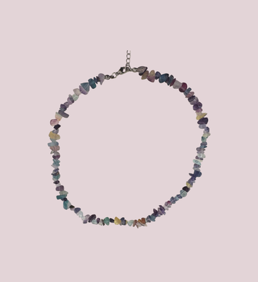 Collar de fluorita - Claridad mental y equilibrio energético