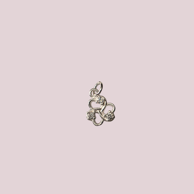 Dije Corazones entrelazados Plata 925