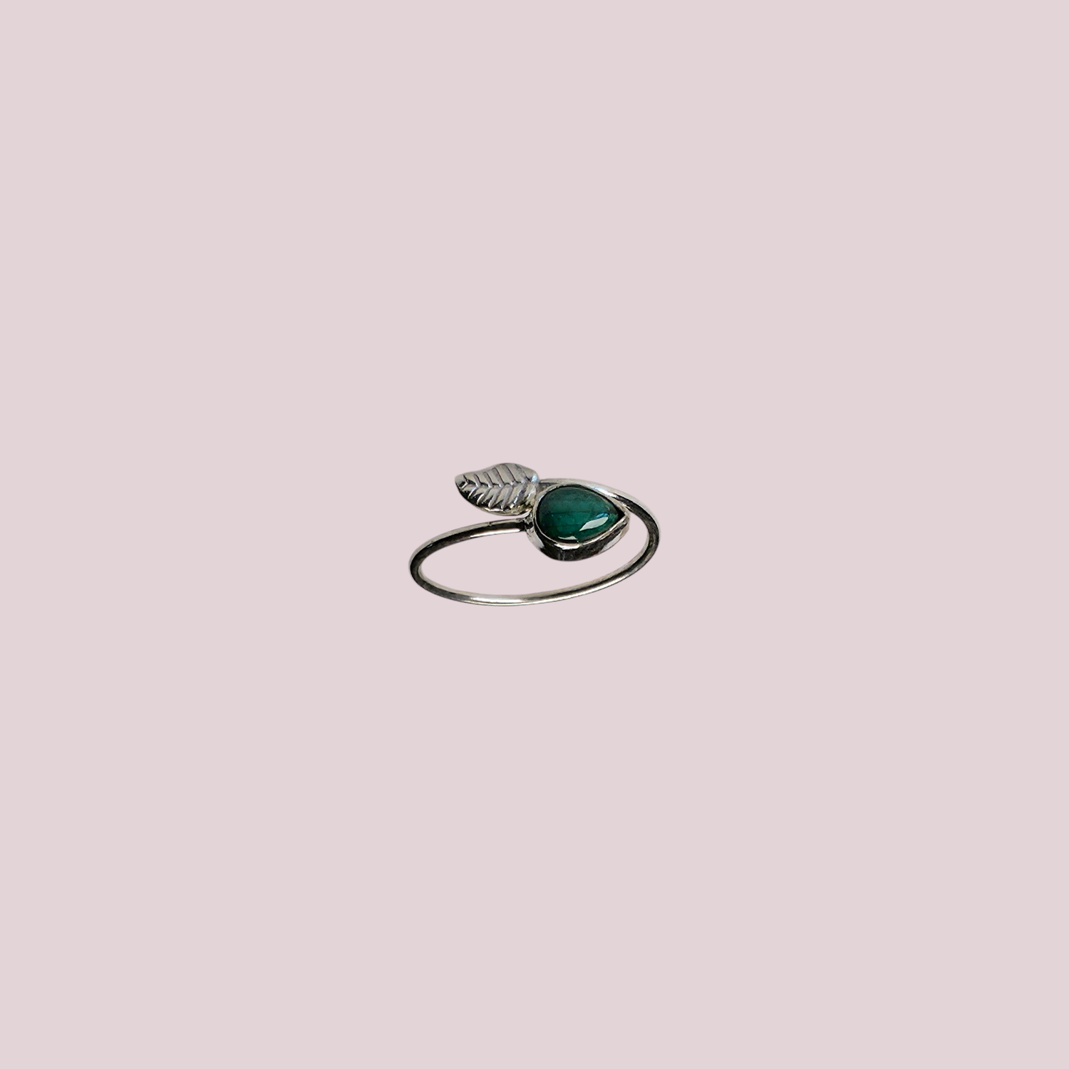 Anillo Malaquita plata 925 (20mm ajustable)