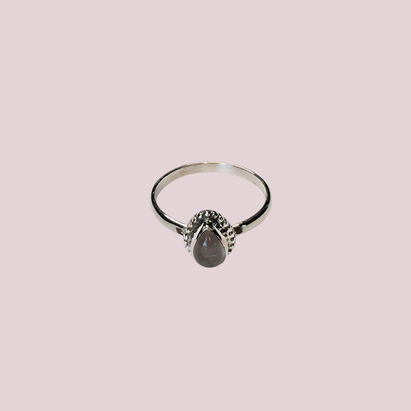 Cuarzo ahumado plata 925 ( 17 mm )
