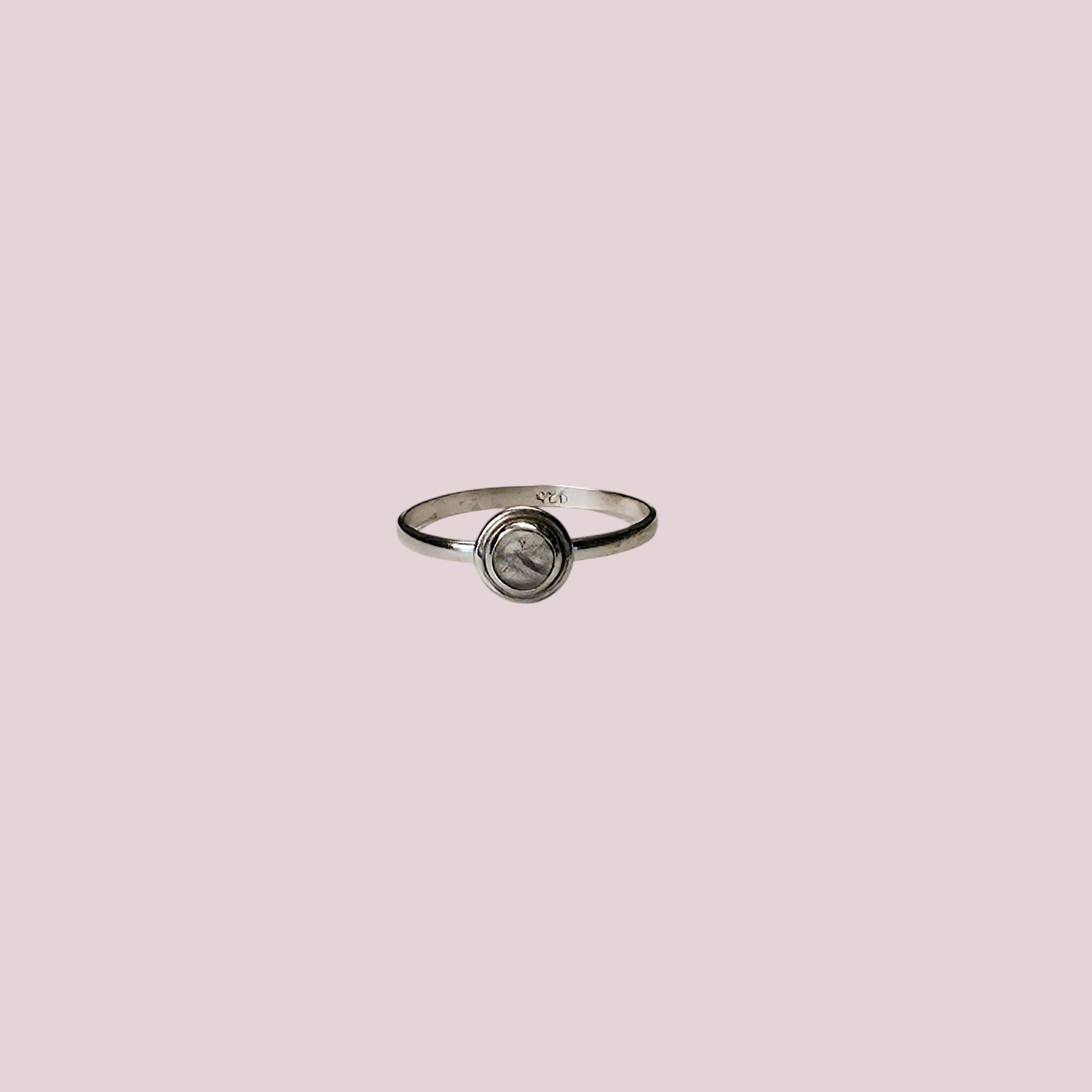 Anillo Piedra de la luna Plata 925 (19 mm)