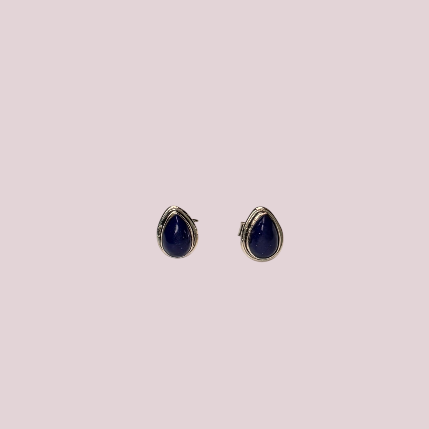 Caravanas Lapislazuli Plata 925