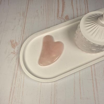 Gua Sha de Cuarzo Rosa