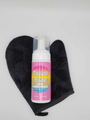 Beach Babe Self Tanning Mousse + Applicator Mitt