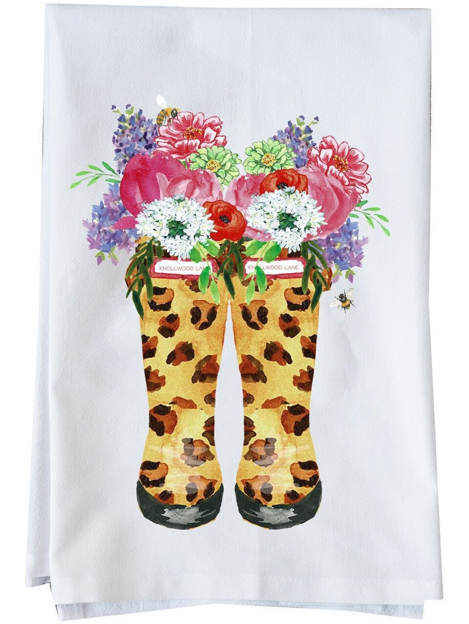 Leopard Rubber Boots Bouquet