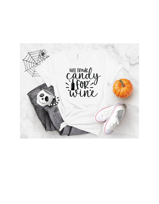 Candy for Wine Halloween T-shirt