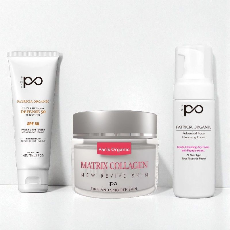 بكج العناية (ماتركس الفرنسي + واقي شمس + رغوة غسول)