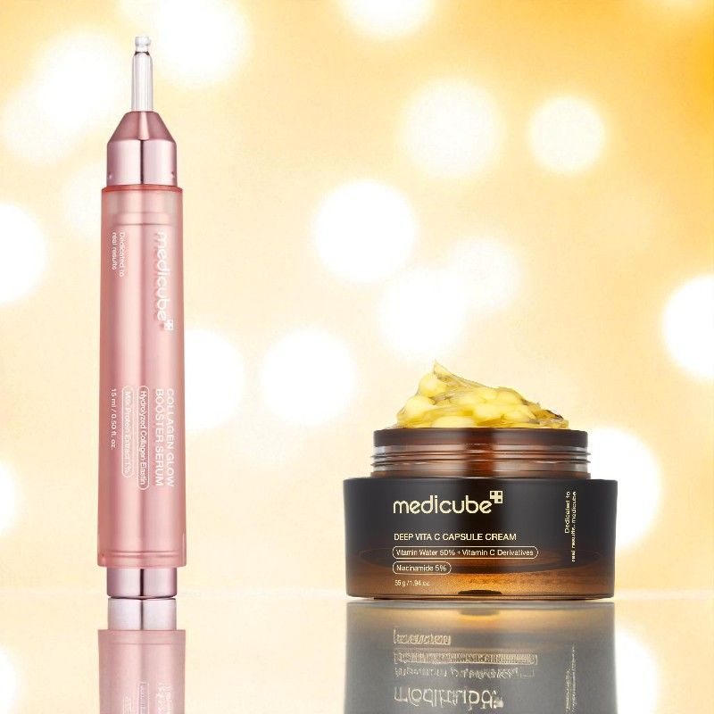 medicube Offer سيروم الكولاجين + كريم الكولاجين وفيتامين سي