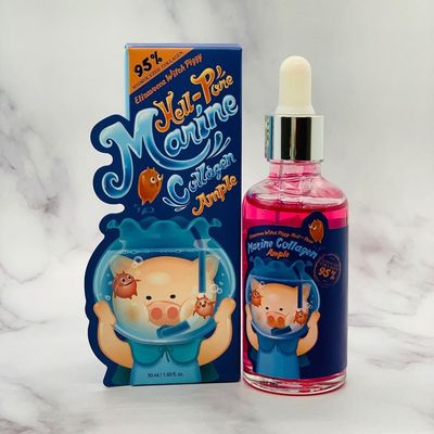 سيروم الكولاجين البحري وخلاصة الرومان من اليزافيكا الكورية سيروم نفخ الخدود الشهير