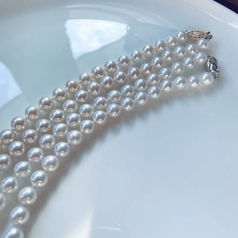 Supremium pearls, 8-9mm pearl necklace, rare find, really jewelry, mirror luster, super strong luster, genuine freshwater pearls