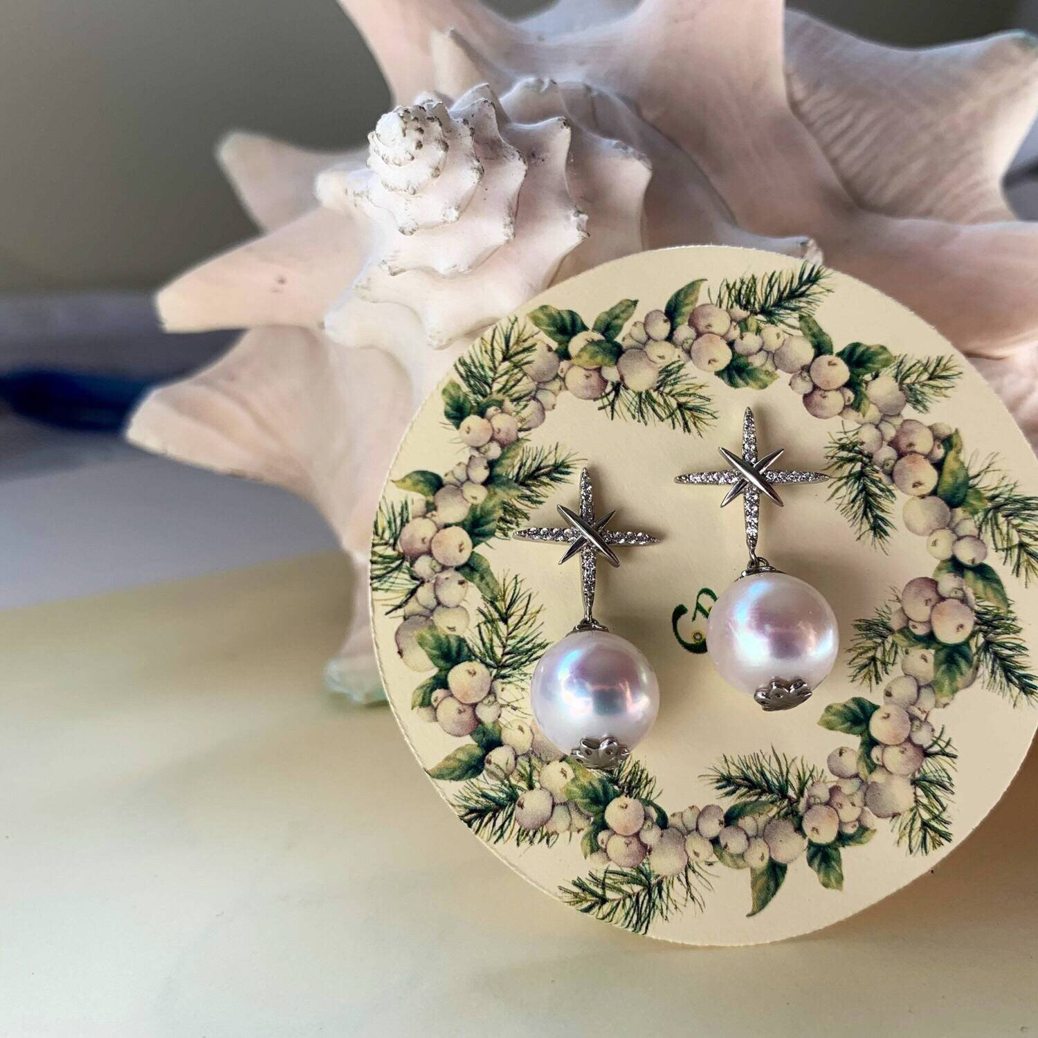 Dangle earrings, drop earrings, pearl earrings, dangle pearl earrings, gift for her, bridal earrings, freshwater pearl earrings