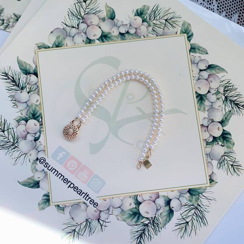 Freshwater Pearl bracelet, genuine freshwater pearls, real pearl, bridal bracelet, wedding bracelet, mirror luster, strong luster, bracelet
