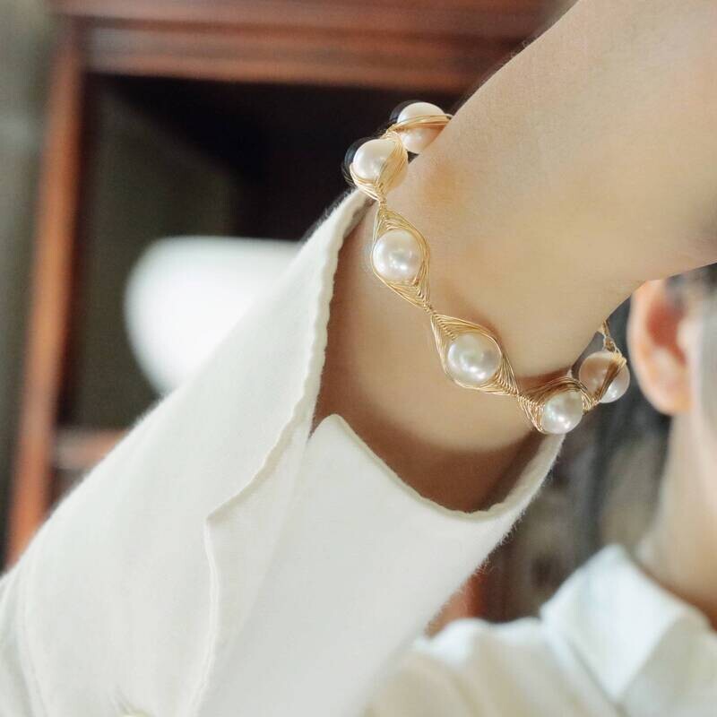 Pearl bracelet, freshwater pearl bracelet, genuine pearl bracelet, anti tarnish bracelet, bridal bracelet, wedding bracelet