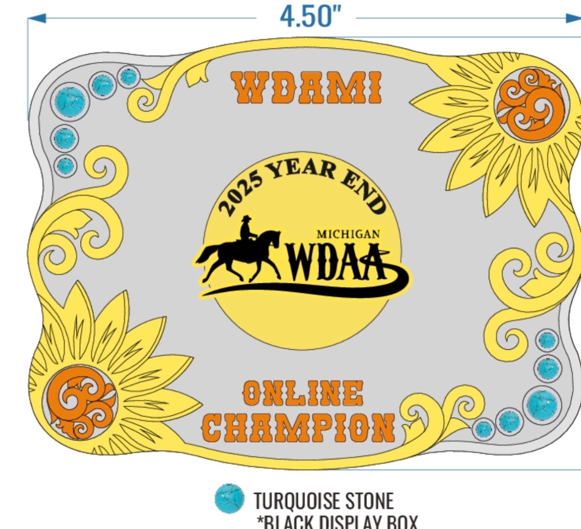 2025 WDAMI On Line Champion Buckle