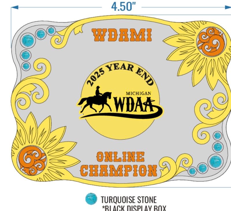 2025 WDAMI On Line Champion Buckle