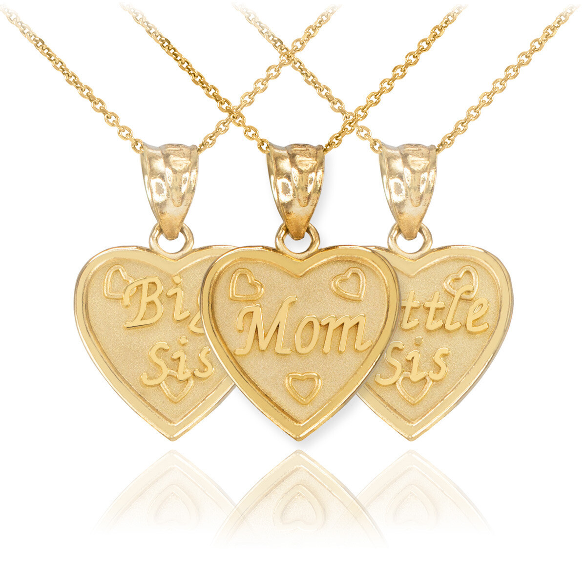 14k gold mother daughter jewelry