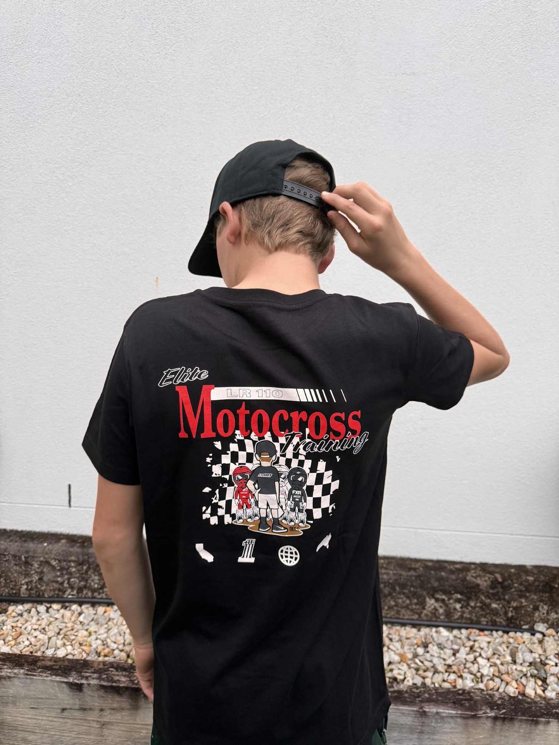 LR110 Check Logo Tee (Kids) Size 8