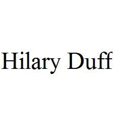 Hilary Duff