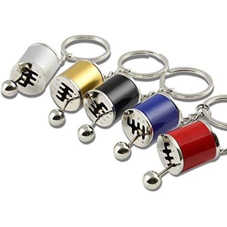 Car Speed Gearbox Gear Head Keychain Manual Transmission