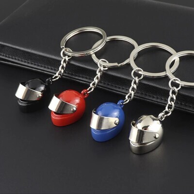 Motorcycle Helmet Keychain