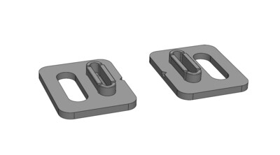 Pair of clips for Leatt velocity lens