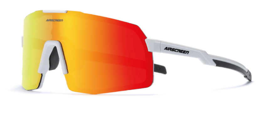 AirScreen Activity, Color: 11 : White frame / Iridium red lens