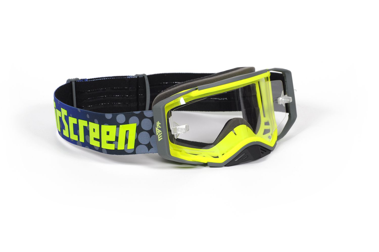 MARIO ROMAN #74 Signature AirScreen AERO EX MR1 goggle with openning lens, Lens color: Clear