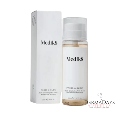 Medik8 Press & Glow Tonic DAILY EXFOLIATION PHA TONER WITH ACTIVE ENZYMES *please only add 1 to cart*